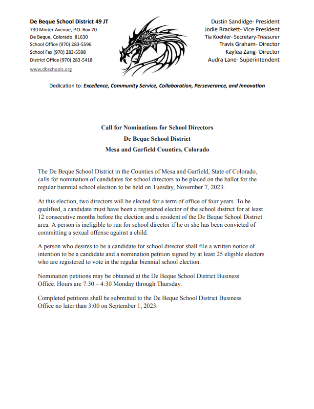 Home De Beque Joint District No. 49